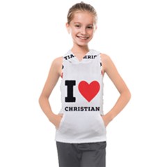 I Love Christian Kids  Sleeveless Hoodie by ilovewhateva