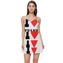 I Love Frank Short Frill Dress by ilovewhateva