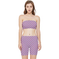 Background-102 Stretch Shorts And Tube Top Set by nateshop