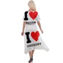 I love gregory Cross Front Sharkbite Hem Maxi Dress View2