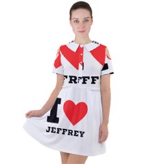 I Love Jeffrey Short Sleeve Shoulder Cut Out Dress  by ilovewhateva