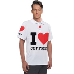 I Love Jeffrey Men s Polo Tee by ilovewhateva