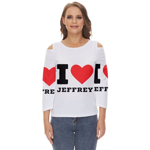 I Love Jeffrey Cut Out Wide Sleeve Top by ilovewhateva