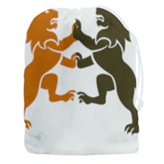 Lions Animals Wild Cats Drawstring Pouch (3xl) by Semog4
