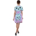 Cat Valentine-s Day Valentine Short Sleeve Shoulder Cut Out Dress  View2