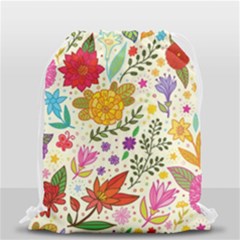Colorful Flowers Pattern Abstract Patterns Floral Patterns Drawstring Bag (small) by Semog4