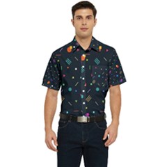 Abstract Minimalism Digital Art Abstract Men s Short Sleeve Pocket Shirt  by Semog4