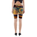 Ai Generated Surrealist Fantasy Dream Moon Space Yoga Cropped Leggings View2