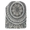 Mandala Circles Drawing Pattern Drawstring Pouch (3XL) View2