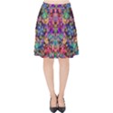 Flower Patterns Abstract Pattern Digital Art Velvet High Waist Skirt View1