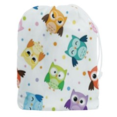Owl Bird Drawstring Pouch (3xl) by Semog4