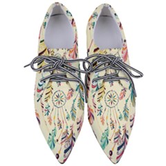Dreamcatcher Abstract Pattern Pointed Oxford Shoes by Semog4