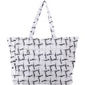 Precision Pursuit: Hunting Motif Black and White Pattern Simple Shoulder Bag View3