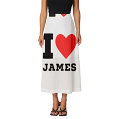 I Love James Classic Midi Chiffon Skirt by ilovewhateva