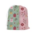 Flat Christmas Pattern Collection Drawstring Pouch (XL) View2