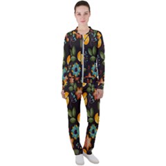 Christmas Seamless Pattern Casual Jacket And Pants Set by Semog4