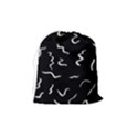 Scribbles Lines Drawing Picture Drawstring Pouch (Medium) View2