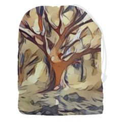 Tree Forest Woods Nature Landscape Drawstring Pouch (3xl) by Semog4