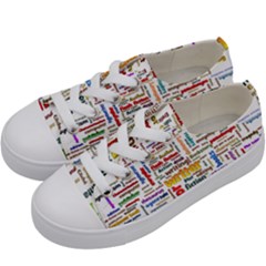 Writing Author Motivation Words Kids  Low Top Canvas Sneakers by Semog4