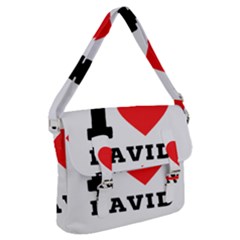 I Love David Buckle Messenger Bag by ilovewhateva