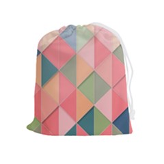 Background Geometric Triangle Drawstring Pouch (xl) by Semog4