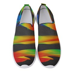 Colorful Background Women s Slip On Sneakers by Semog4