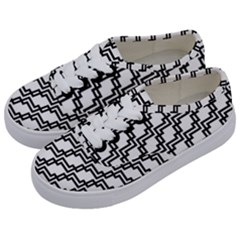 Pattern-monochrome-repeat Kids  Classic Low Top Sneakers by Semog4