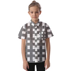 Seamless-stripe-pattern-lines Kids  Short Sleeve Shirt by Semog4