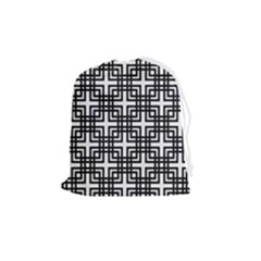 Pattern-vector-halftone-wallpaper Drawstring Pouch (medium) by Semog4