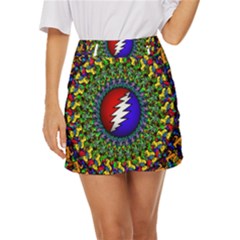 Grateful Dead Mini Front Wrap Skirt by Semog4