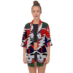 Grateful Dead Open Front Chiffon Kimono by Semog4