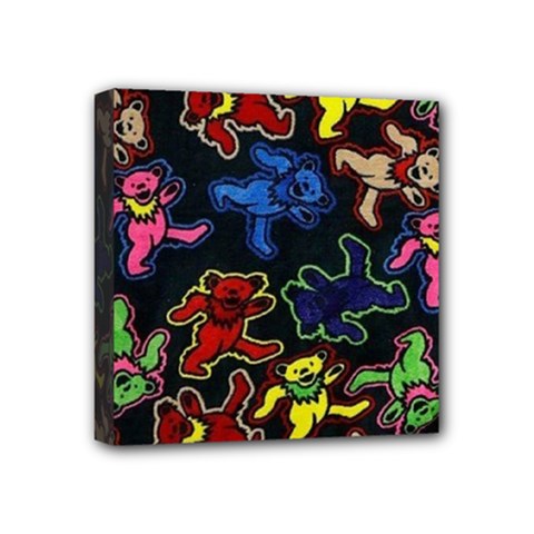 Grateful Dead Pattern Mini Canvas 4  X 4  (stretched) by Semog4