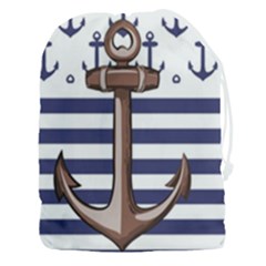 Anchor Background Design Drawstring Pouch (3xl) by Semog4