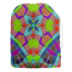 Farbenpracht Kaleidoscope Pattern Drawstring Pouch (3xl) by Semog4