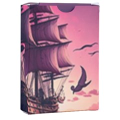 Ship Pirate Adventure Landscape Ocean Sun Heaven Playing Cards Single Design (rectangle) With Custom Box by Semog4