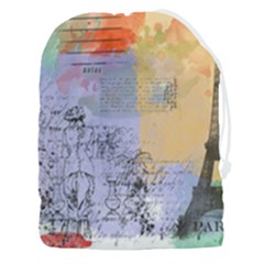 Scrapbook Paris Vintage France Drawstring Pouch (3xl) by Salman4z