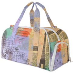 Scrapbook Paris Vintage France Burner Gym Duffel Bag by Salman4z