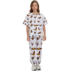 Butterfly Butterflies Insect Swarm Kids  Tee And Pants Sports Set by Salman4z