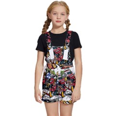 Mural Graffiti Paint Kids  Short Overalls by Salman4z