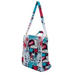 That Cool Graffiti Skull Crossbody Backpack by Salman4z