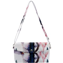 Anchor Watercolor Painting Tattoo Art Anchors And Birds Removable Strap Clutch Bag by Salman4z