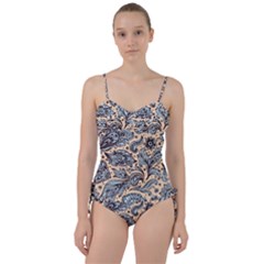Texture Ornament Paisley Sweetheart Tankini Set by Salman4z