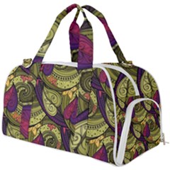 Pattern Vector Texture Style Garden Drawn Hand Floral Burner Gym Duffel Bag by Salman4z