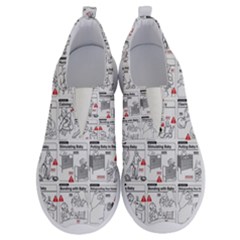 White Printer Paper With Text Overlay Humor Dark Humor Infographics No Lace Lightweight Shoes by Salman4z