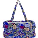 Blue Yellow Background Pattern Vector Texture Paisley Multi Function Bag View2