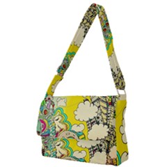 Doodle Wallpaper Artistic Surreal Full Print Messenger Bag (s) by Salman4z