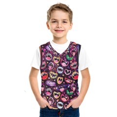Funny Monster Mouths Kids  Basketball Tank Top by Salman4z