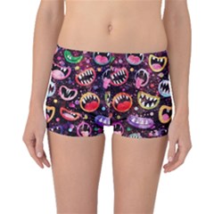 Funny Monster Mouths Boyleg Bikini Bottoms by Salman4z