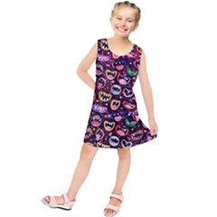 Funny Monster Mouths Kids  Tunic Dress by Salman4z