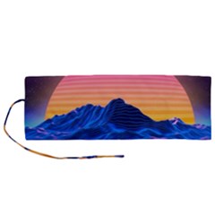 Sun Ultra Artistic 3d Illustration Sunset Roll Up Canvas Pencil Holder (m) by Salman4z